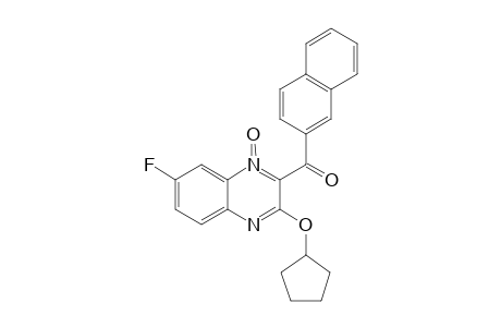 2-(2-NAPHTHOYL)-3-(CYCLOPENTYLOXY)-7-FLUORO-QUINOXALINE-1-OXIDE