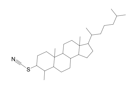 Thiocyanic acid, 4.alpha.-methyl-5.alpha.-cholestan-3.beta.-yl ester