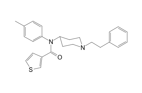 N-4-Methylphenyl-N-[1-(2-phenylethyl)piperidin-4-yl]thiophene-3-carboxamide