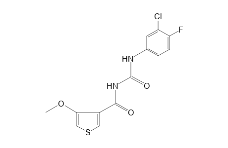 1-(3-CHLORO-4-FLUOROPHENYL)-3-(4-METHOXY-3-THENOYL)UREA