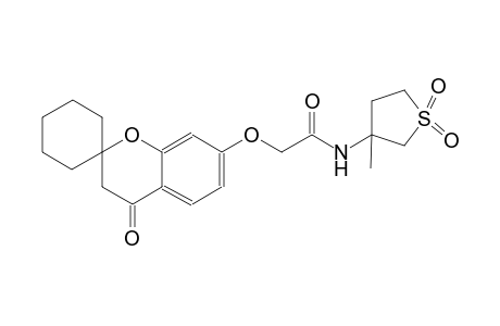 N-(3-methyl-1,1-dioxidotetrahydrothiophen-3-yl)-2-((4-oxospiro[chroman-2,1'-cyclohexan]-7-yl)oxy)acetamide