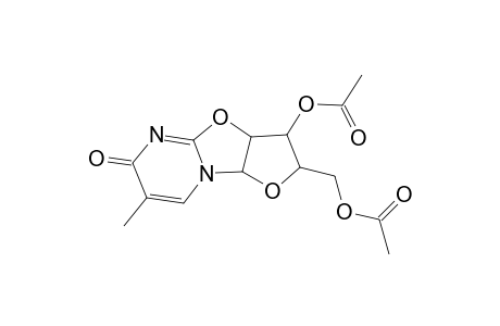 2-[(acetyloxy)methyl]-7-methyl-6-oxo-2,3,3a,9a-tetrahydro-6H-furo[2',3':4,5][1,3]oxazolo[3,2-a]pyrimidin-3-yl acetate