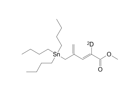 Methyl (E)-2-deuterio-4-(tributylstannylmethyl)penta-2,4-dienoate