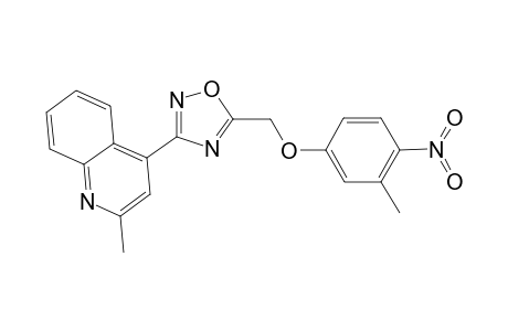 Quinoline, 2-methyl-4-[5-[(3-methyl-4-nitrophenoxy)methyl]-1,2,4-oxadiazol-3-yl]-