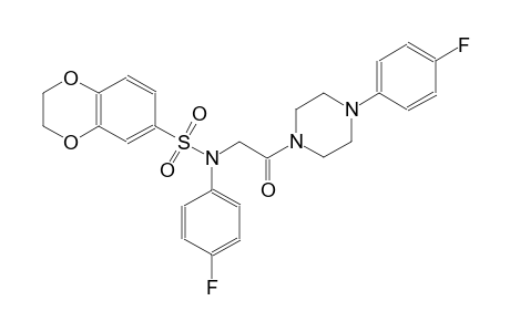 N-(4-fluorophenyl)-N-{2-[4-(4-fluorophenyl)-1-piperazinyl]-2-oxoethyl}-2,3-dihydro-1,4-benzodioxin-6-sulfonamide