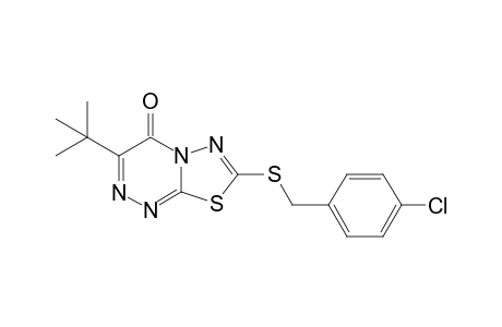 3-tert-Butyl-7-[(4-chlorobenzyl)sulfanyl]-4H-[1,3,4]thiadiazolo[2,3-c][1,2,4]triazin-4-one