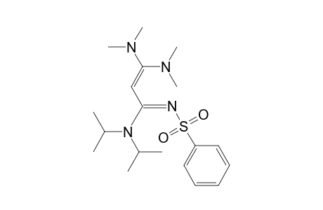 2-Propenimidamide, 3,3-bis(dimethylamino)-N,N-bis(1-methylethyl)-N'-(phenylsulfonyl)-