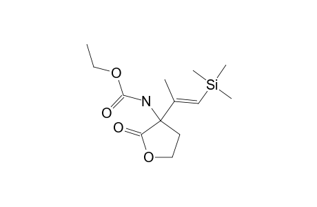 ETHYL-3-[1-METHYL-2-(TRIMETHYLSILYL)-VINYL]-2-OXOTETRAHYDROFURAN-3-YL]-CARBAMATE