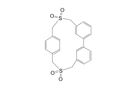 3,16-Dithiatetracyclo[16.2.2.1(5,9).1(10,14)]tetracosa-5,7,9(24),10,12,14 (23),18,20,21-nonaene, 3,3,16,16-tetraoxide