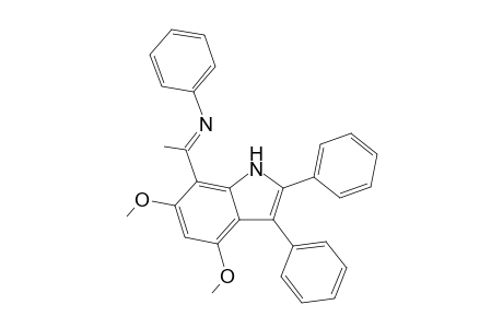 4,6-Dimethoxy-2,3-diphenyl-7-(phenylimino-1'-ethyl)indole