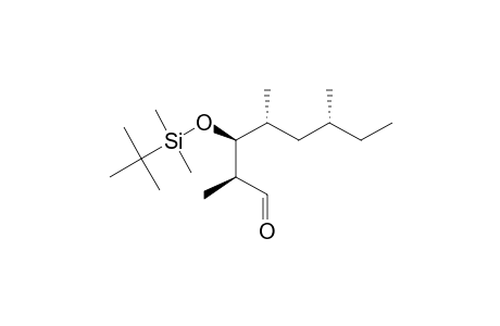(2S,3S,4R,6R)-3-[(1,1-Dimethylethyl)dimethylsiloxy]-2,4,6-trimethyloctanal