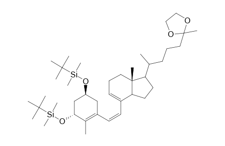 1-.alpha.-T-Butyldimethylsilyloxy-25,25-(ethylenedioxy)-27-norprevltamin D3 tert-butyldimethylsilyl ether