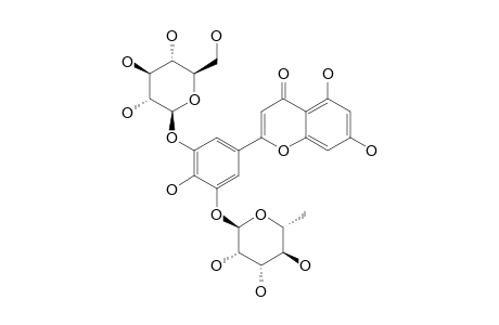TRICETIN-3'-O-BETA-D-GLUCOPYRANOSYL-5'-O-ALPHA-L-RHAMNOPYRANOSIDE