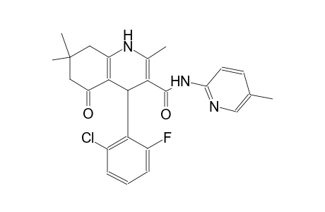 4-(2-chloro-6-fluorophenyl)-2,7,7-trimethyl-N-(5-methyl-2-pyridinyl)-5-oxo-1,4,5,6,7,8-hexahydro-3-quinolinecarboxamide