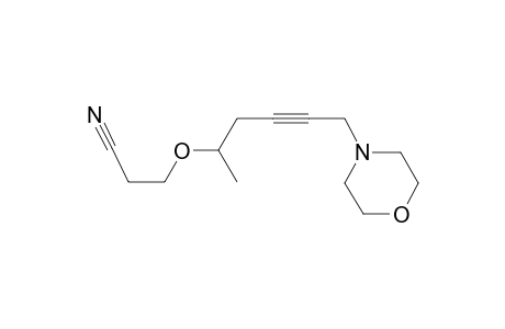 Propanenitrile, 3-[1-methyl-5-(4-morpholyl)-3-pentynyloxy]-