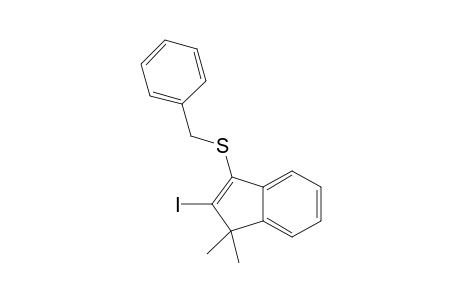 Benzyl (2-iodo-1,1-dimethyl-1H-inden-3-yl) sulfide