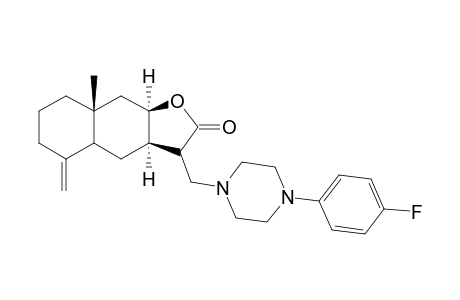(3aR,8aR,9aR)-3-[[4-(4-fluorophenyl)-1-piperazinyl]methyl]-8a-methyl-5-methylene-3a,4,4a,6,7,8,9,9a-octahydro-3H-benzo[f]benzofuran-2-one