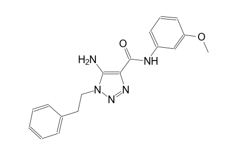 1H-1,2,3-triazole-4-carboxamide, 5-amino-N-(3-methoxyphenyl)-1-(2-phenylethyl)-