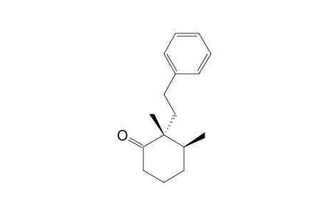 2,3-DIMETHYL-2-(2-PHENYL-ETHYL)-CYCLOHEXANONE