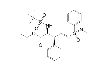 Ethyl 5-[N-methyl-S-(phenylsulfonyl)imidoyl]-3S-phenyl-2-[2'-methylpropane-2'-sulfonylamino]-pent-4-enoate