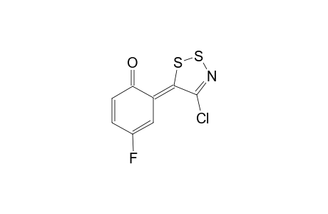 2,4-Cyclohexadien-1-one, 6-(4-chloro-5H-1,2,3-dithiazol-5-yliden)-4-fluoro-