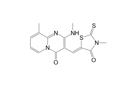 9-methyl-2-(methylamino)-3-[(Z)-(3-methyl-4-oxo-2-thioxo-1,3-thiazolidin-5-ylidene)methyl]-4H-pyrido[1,2-a]pyrimidin-4-one