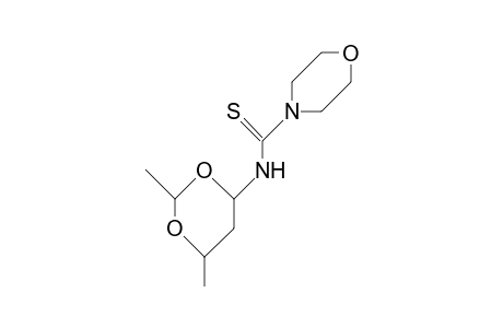 Rel-2S,4S,6S-2,6-dimethyl-4-(morpholinothiocarboxamido)-1,3-dioxane