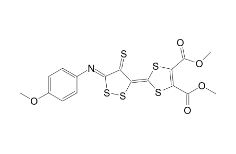 5-[4,5-Bis(methoxycarbonyl)-1,3-dithiole-2-ylidene]-3-(p-methoxyphenylimino)-1,2-dithiole-4-thione