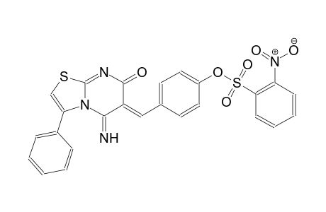 benzenesulfonic acid, 2-nitro-, 4-[(Z)-(5-imino-7-oxo-3-phenyl-5H-thiazolo[3,2-a]pyrimidin-6(7H)-ylidene)methyl]phenyl ester