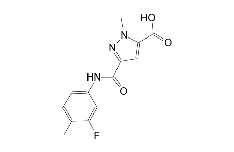 3-[(3-fluoro-4-methylanilino)carbonyl]-1-methyl-1H-pyrazole-5-carboxylic acid