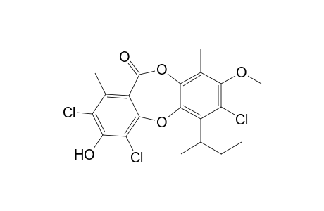 11H-Dibenzo[b,e][1,4]dioxepin-11-one, 2,4,7-trichloro-3-hydroxy-8-methoxy-1,9-dimethyl-6-(1-methylpropyl)-, (.+-.)-