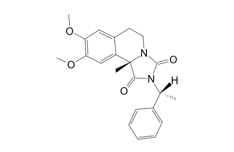 (10BS)-6,10B-DIHYDRO-8,9-DIMETHOXY-10B-METHYL-2-[(R)-1-PHENYLETHYL]-5H-IMIDAZO-[4,3-A]-ISOQUINOLINE-1(2H),3(4H)-DIONE