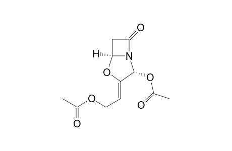 4-Oxa-1-azabicyclo[3.2.0]heptan-7-one, 2-(acetyloxy)-3-[2-(acetyloxy)ethylidene]-, [2S-(2.alpha.,3Z,5.alpha.)]-