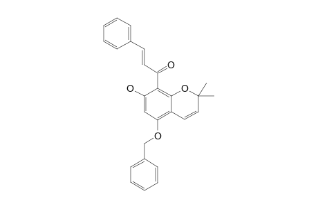 7-HYDROXY-5-BENZOYLOXY-8-(PHENYLPROP-2-EN-1-OYL)-2,2-DIMETHYLCHROMENE