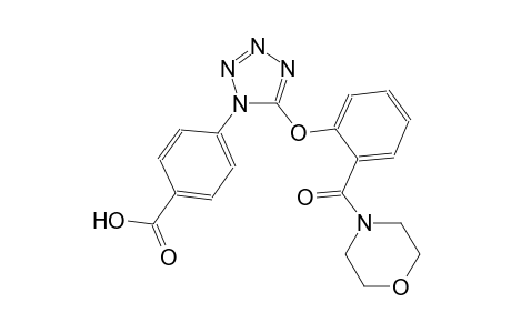 4-{5-[2-(4-morpholinylcarbonyl)phenoxy]-1H-tetraazol-1-yl}benzoic acid