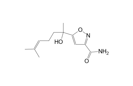 3-isoxazolecarboxamide, 5-(1-hydroxy-1,5-dimethyl-4-hexenyl)-