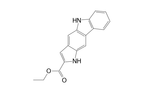.alpha.-carbethoxypyrrolo[3,2-b]carbazole