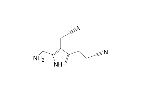 1H-Pyrrole-3-propanenitrile, 5-(aminomethyl)-4-(cyanomethyl)-