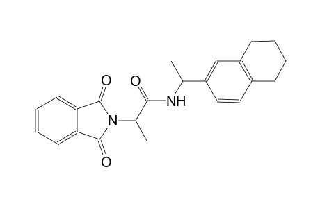 2-(1,3-dioxo-1,3-dihydro-2H-isoindol-2-yl)-N-[1-(5,6,7,8-tetrahydro-2-naphthalenyl)ethyl]propanamide