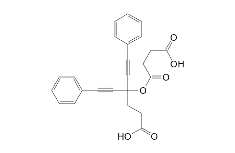 Butanedioic acid, mono[1-(2-carboxyethyl)-3-phenyl-1-(phenylethynyl)-2-propynyl]ester