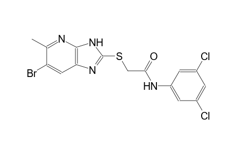 2-[(6-bromo-5-methyl-3H-imidazo[4,5-b]pyridin-2-yl)sulfanyl]-N-(3,5-dichlorophenyl)acetamide