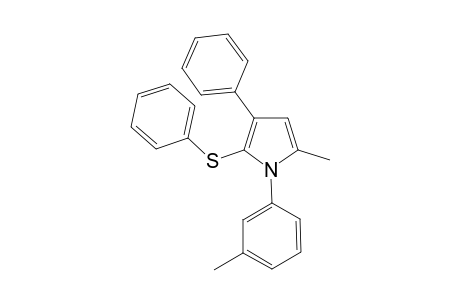 1-(3-Methylphenyl)-5-methyl-3-phenyl-2-(phenylthio)pyrrole