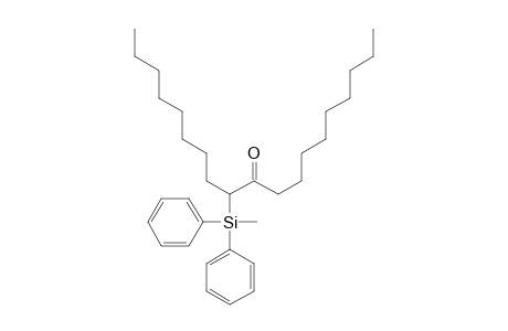 10-Nonadecanone, 9-(methyldiphenylsilyl)-