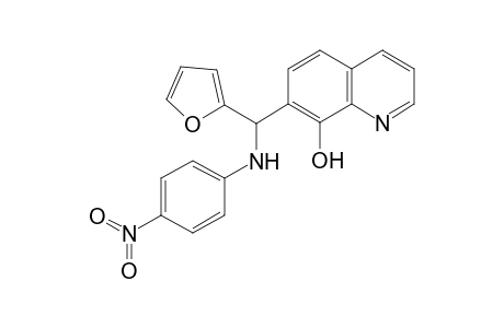 7-[2-furanyl-(4-nitroanilino)methyl]-8-quinolinol