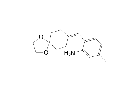 2-(1,4-Dioxaspiro[4.5]dec-8-ylidenemethyl)-5-methylphenylamine