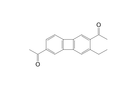 2,6-diacetyl-3-ethylbiphenylene