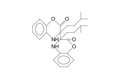 (.+-.)-Bis(3-isopentyl-2-oxo-3,4-dihydro-1,4-benzoxazin-3-yl)