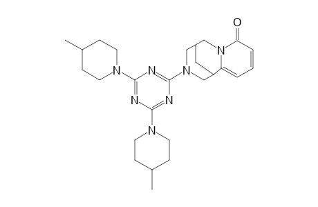 3-[4,6-bis-(4-methyl-piperidin-1-yl)-[1,3,5]triazin-2-yl]-1,2,3,4,5,6-hexahydro-1,5-methano-pyrido[1,2-a][1,5]diazocin-8-one