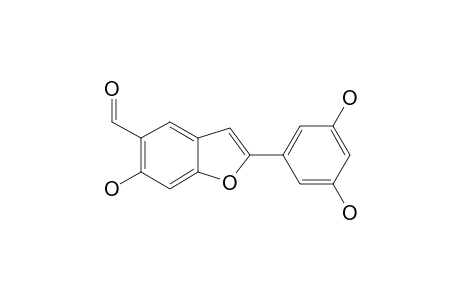 MORACIN-Y;4-FORMYL-3',5',6-TRIHYDROXY-2-ARYLBENZOFURAN