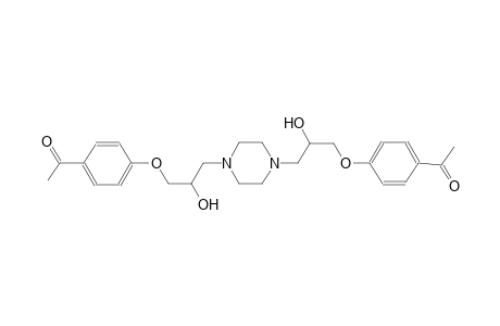 ethanone, 1-[4-[3-[4-[3-(4-acetylphenoxy)-2-hydroxypropyl]-1-piperazinyl]-2-hydroxypropoxy]phenyl]-